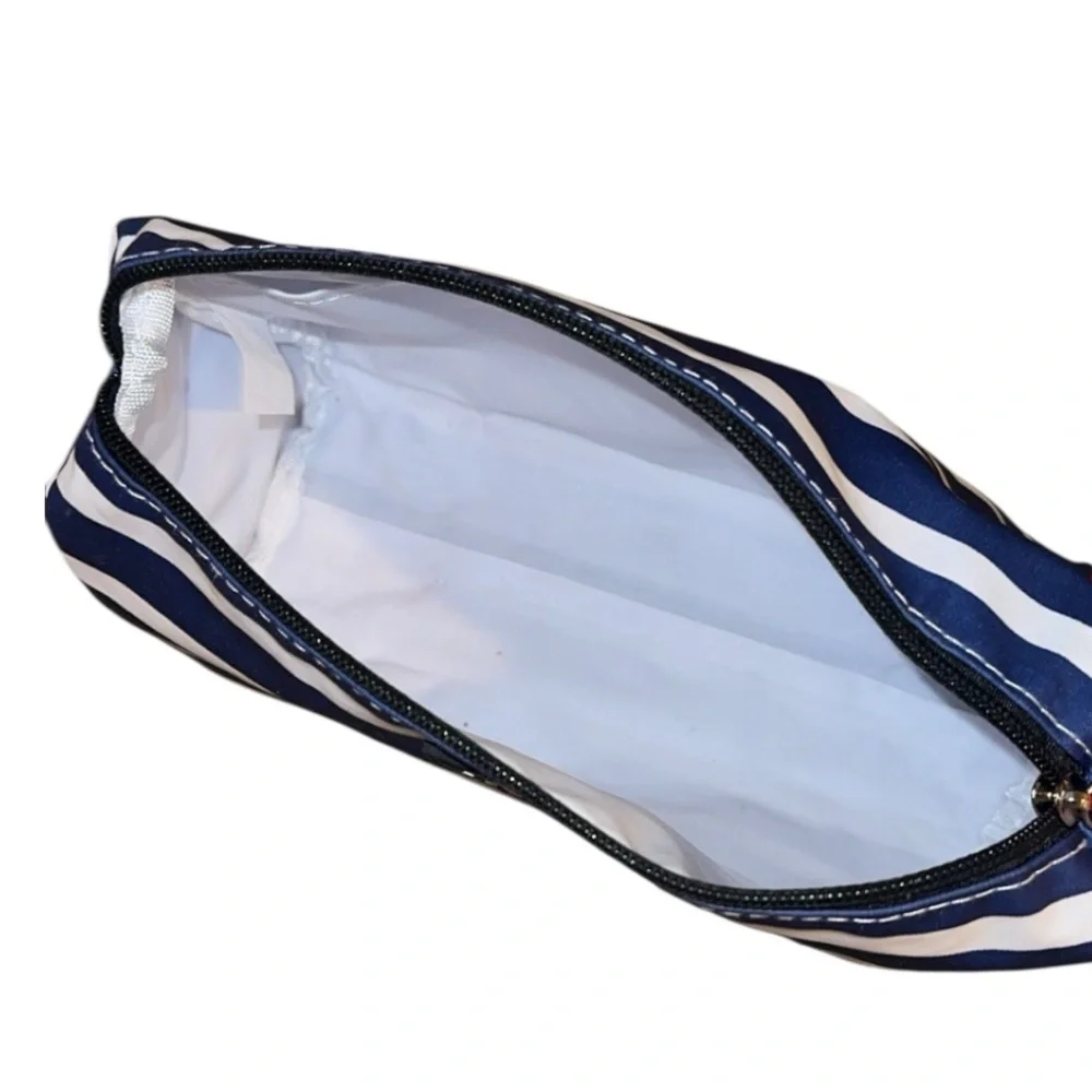 Scout Packin'‎ Heat Nantucket Navy Stripe Toiletry Makeup Cosmetic Bag
